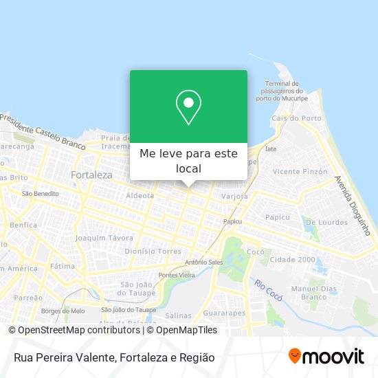 Rua Pereira Valente mapa