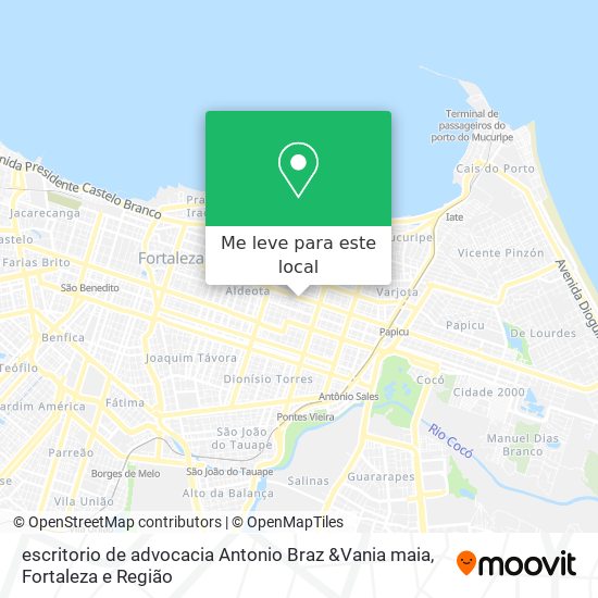 escritorio de advocacia Antonio Braz &Vania maia mapa