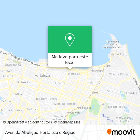 Avenida Abolição mapa