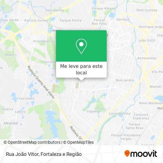 Rua João Vítor mapa
