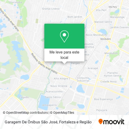 Garagem De Ônibus São José mapa