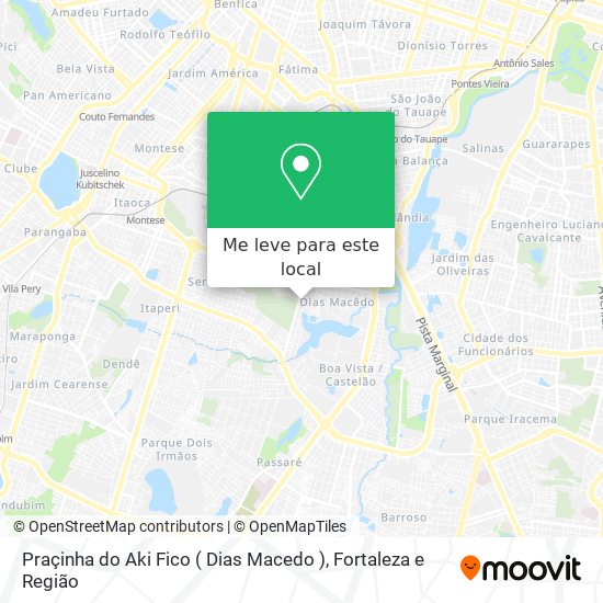Praçinha do Aki Fico ( Dias Macedo ) mapa