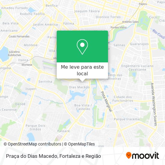 Praça do Dias Macedo mapa