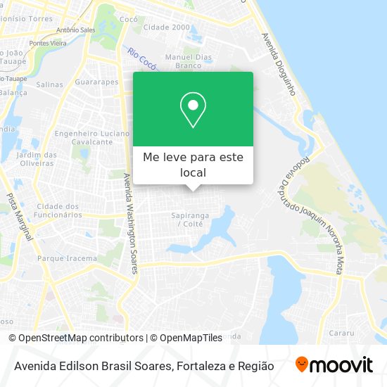 Avenida Edilson Brasil Soares mapa