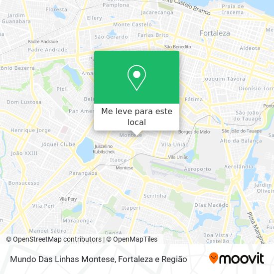 Mundo Das Linhas Montese mapa