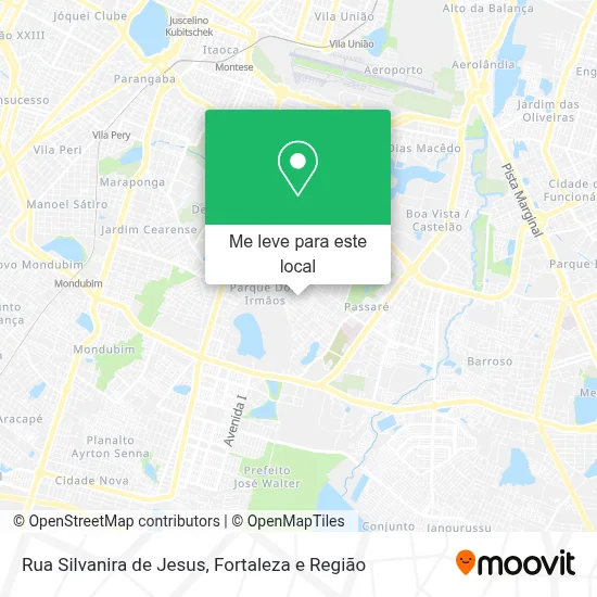 Rua Silvanira de Jesus mapa