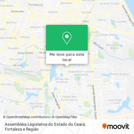 Assembléia Legislativa  do Estado do Ceará mapa