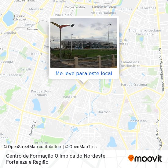 Centro de Formação Olímpica do Nordeste mapa