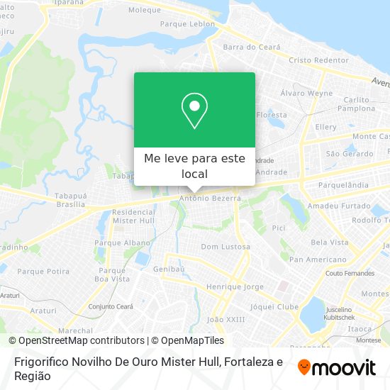 Frigorifico Novilho De Ouro Mister Hull mapa