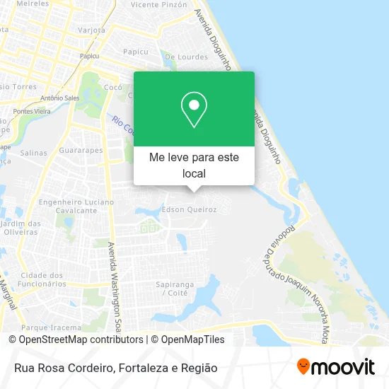 Rua Rosa Cordeiro mapa