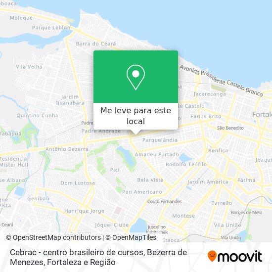 Cebrac - centro brasileiro de cursos, Bezerra de Menezes mapa