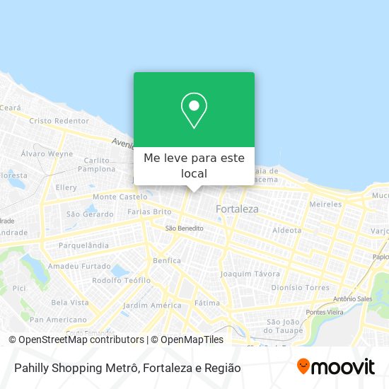 Pahilly Shopping Metrô mapa