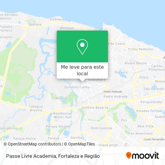 Passe Livre Academia mapa