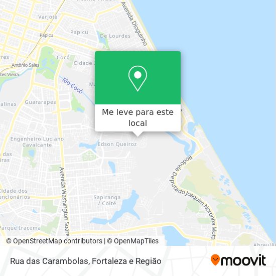 Rua das Carambolas mapa