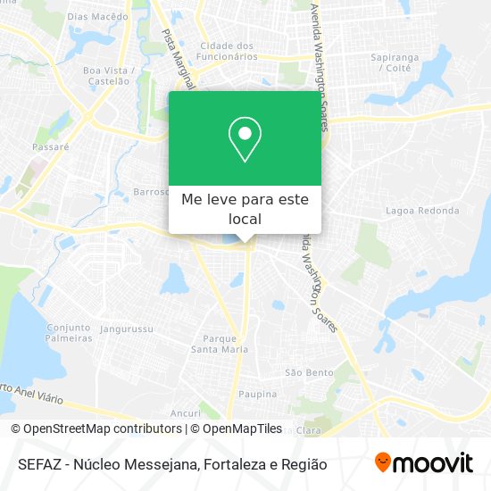 SEFAZ - Núcleo Messejana mapa