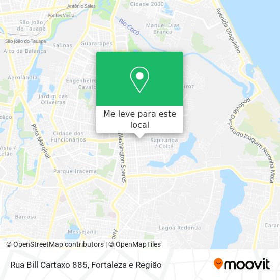 Rua Bill Cartaxo 885 mapa