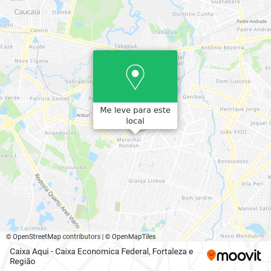 Caixa Aqui - Caixa Economica Federal mapa