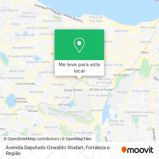 Avenida Deputado Oswaldo Studart mapa