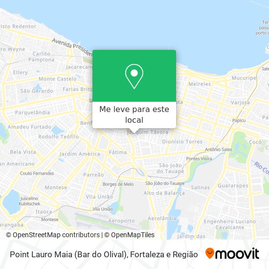 Point Lauro Maia (Bar do Olival) mapa