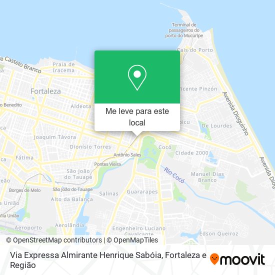 Via Expressa Almirante Henrique Sabóia mapa