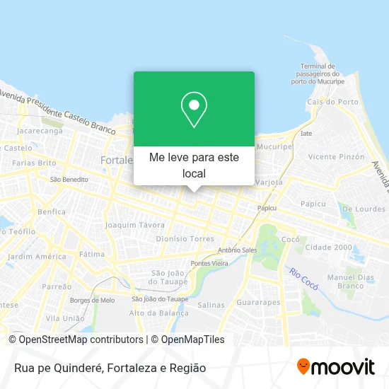 Rua pe Quinderé mapa