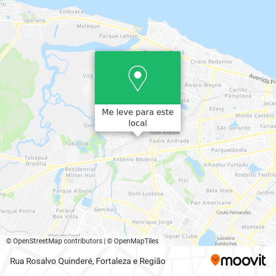Rua Rosalvo Quinderé mapa