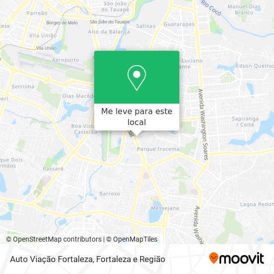 Auto Viação Fortaleza mapa