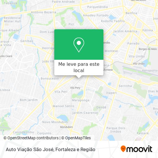 Auto Viação São José mapa