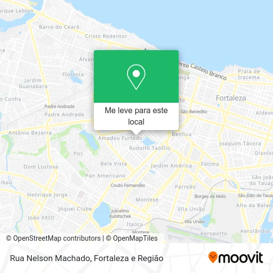 Rua Nelson Machado mapa