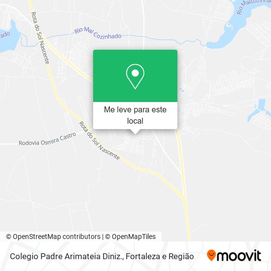 Colegio Padre Arimateia Diniz. mapa