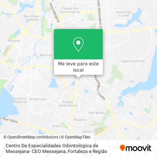 Centro De Especialidades Odontológica de Messejana- CEO Messejana mapa