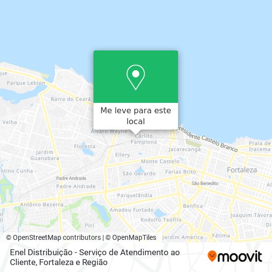 Enel Distribuição - Serviço de Atendimento ao Cliente mapa