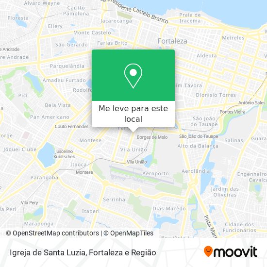 Igreja de Santa Luzia mapa