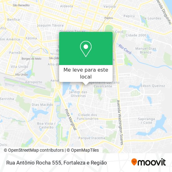 Rua Antônio Rocha 555 mapa