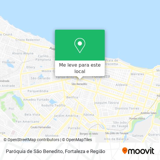 Paróquia de São Benedito mapa