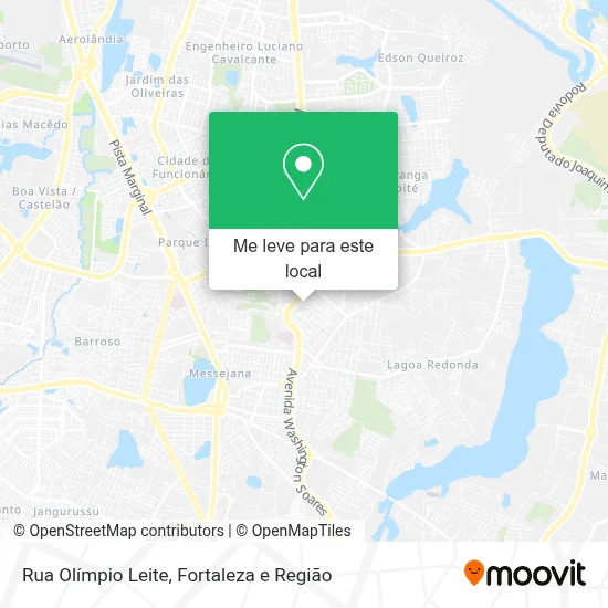 Rua Olímpio Leite mapa