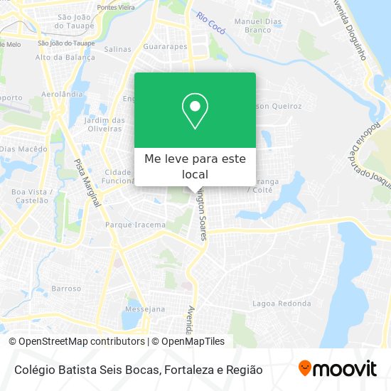 Colégio Batista Seis Bocas mapa