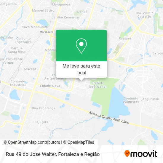 Rua 49 do Jose Walter mapa