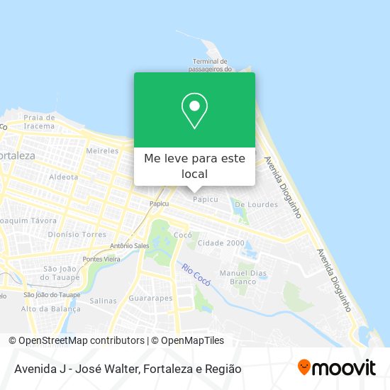 Avenida J - José Walter mapa