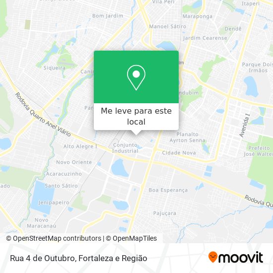 Rua 4 de Outubro mapa