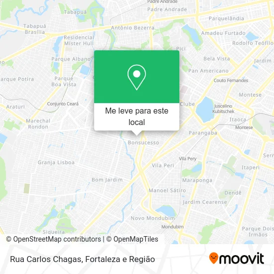 Rua Carlos Chagas mapa