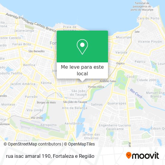 rua isac amaral 190 mapa