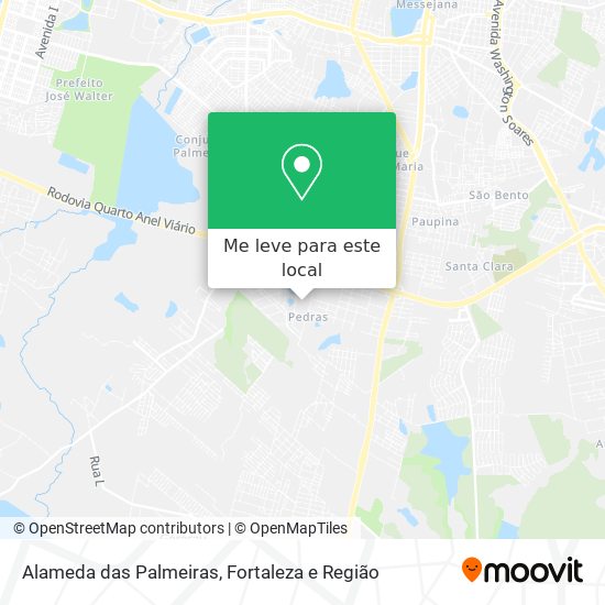 Alameda das Palmeiras mapa