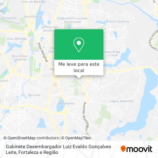 Gabinete Desembargador Luiz Evaldo Gonçalves Leite mapa