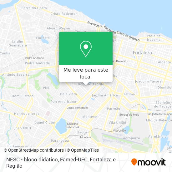 NESC - bloco didático, Famed-UFC mapa