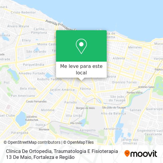 Clínica De Ortopedia, Traumatologia E Fisioterapia 13 De Maio mapa