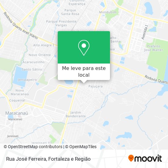 Rua José Ferreira mapa