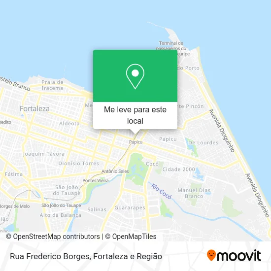 Rua Frederico Borges mapa
