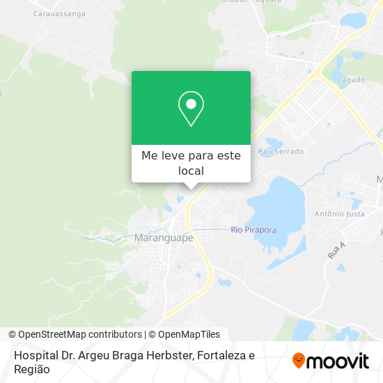 Hospital Dr. Argeu Braga Herbster mapa