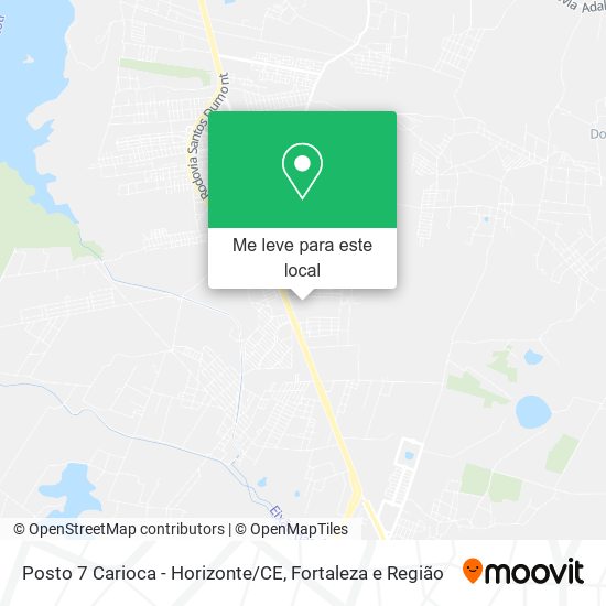 Posto 7 Carioca - Horizonte/CE mapa